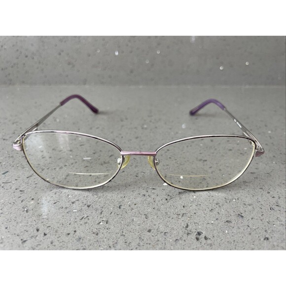 LAURA ASHLEY EYEGLASSES Frames ONLY Madge Plum 54-16-130 FLEX HINGE full rim - Picture 1 of 10